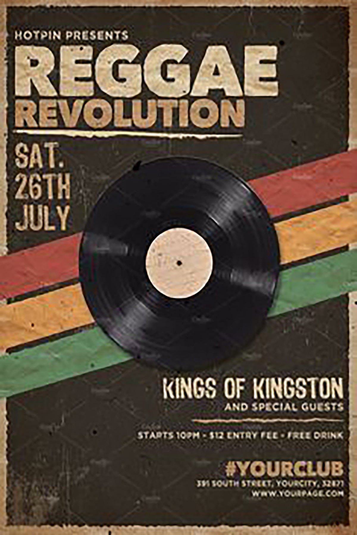 Reggae Revolution Music Poster