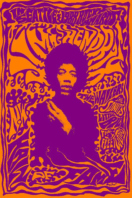 Jimmy Hendrix Music Poster