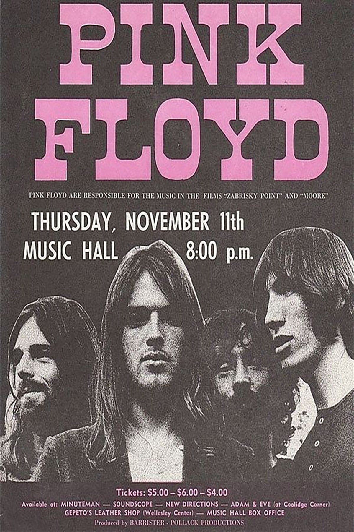 Pink Floyd Music Poster