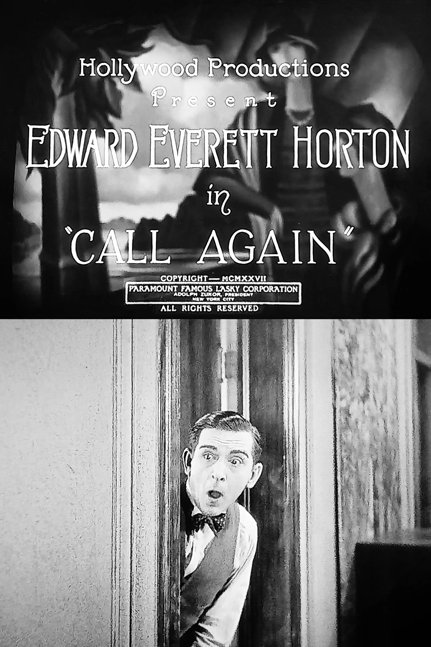 Call Again 1928 Movie Poster