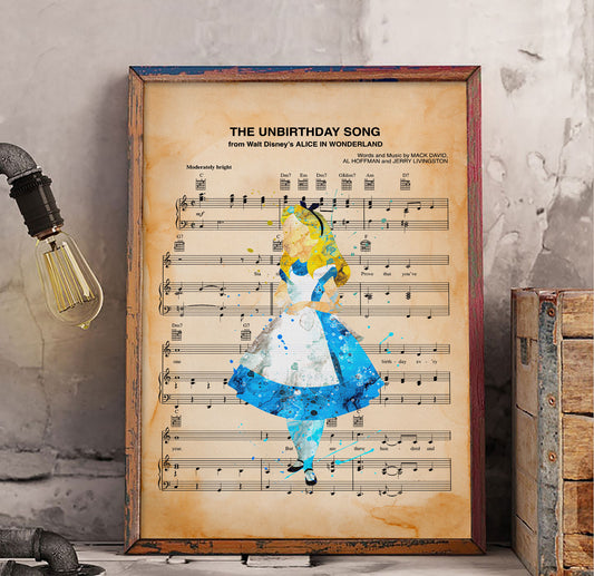 The Unbirthday Song Dictionary Poster