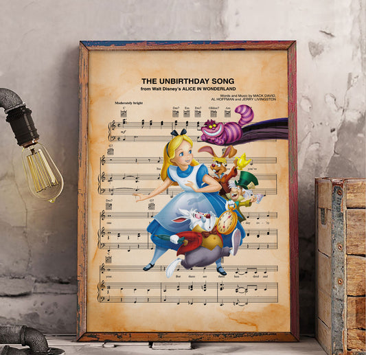 The Unbirthday Song Dictionary Poster