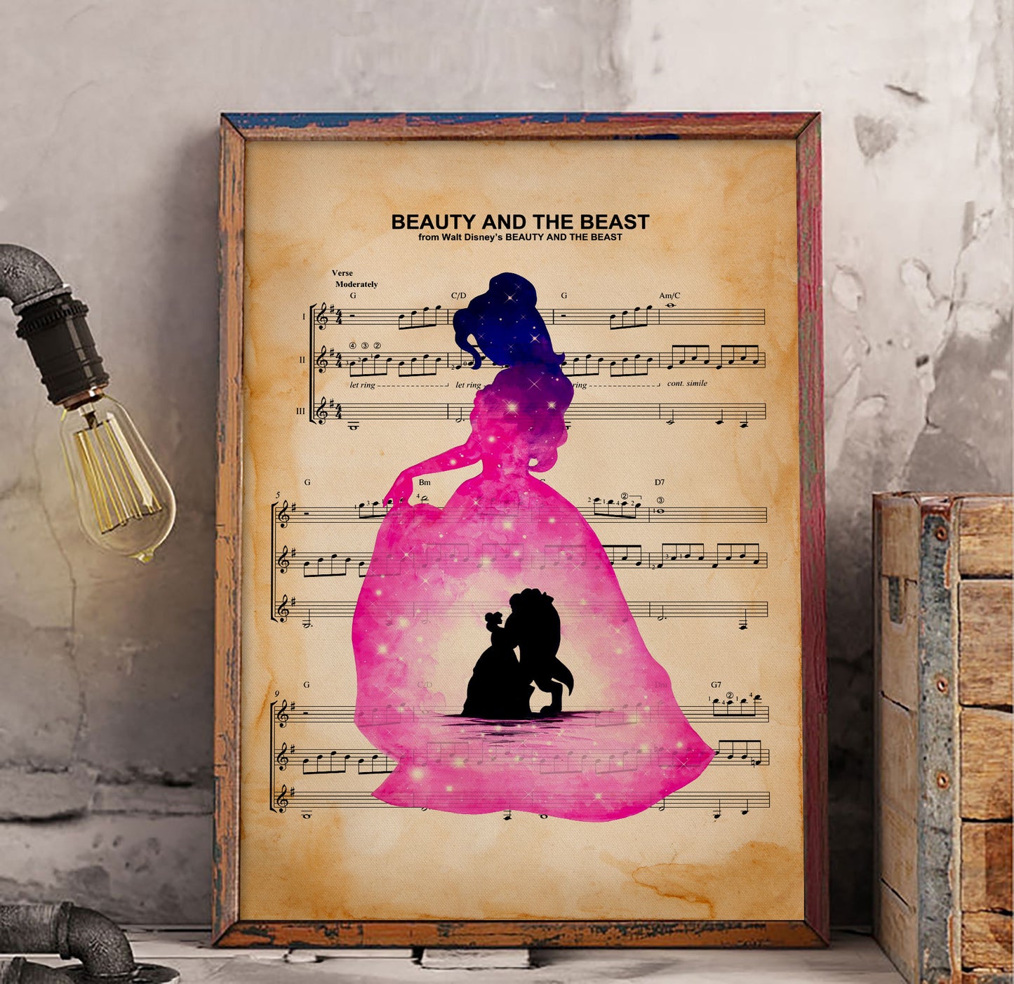 Beauty and the Beast Dictionary Poster